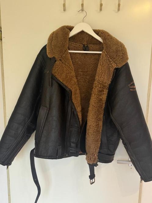 PME Legend Lammy coat piloten jas, Kleding | Heren, Jassen | Winter, Zo goed als nieuw, Overige maten, Bruin, Ophalen