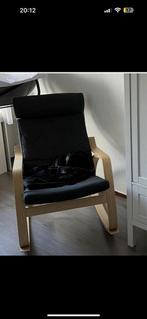 IKEA Schommelstoel Zwart - Zo Goed Als Nieuw, Huis en Inrichting, Stoelen, Zwart, Nieuw, Ophalen of Verzenden, Eén