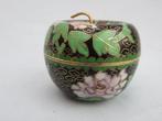 Cloisonne vruchten schaaltje met deksel - 20e eeuw, Antiek en Kunst, Antiek | Koper en Brons, Ophalen of Verzenden, Koper
