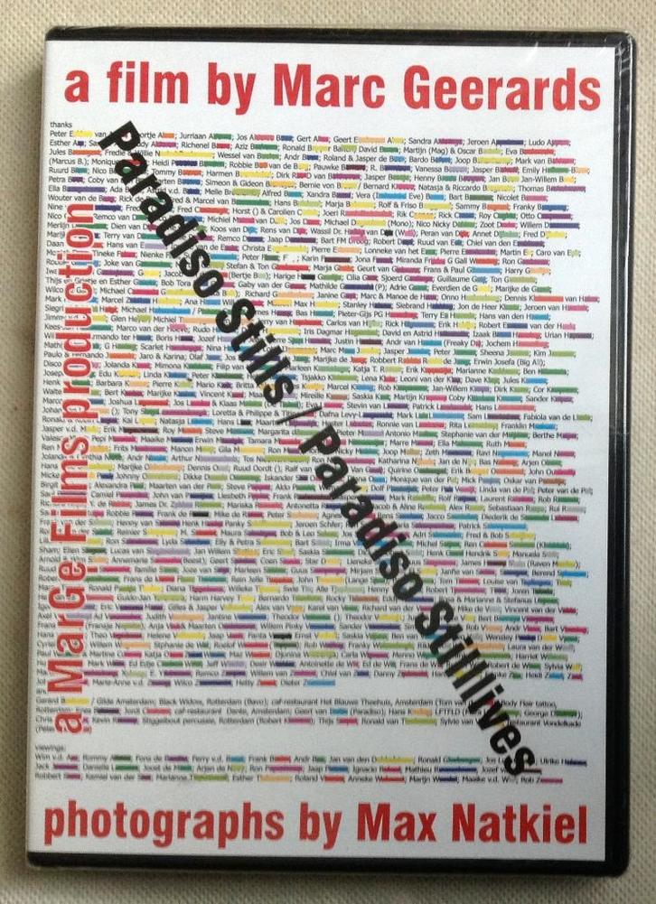 Paradiso Stills / Paradiso Still Lives, Cd's en Dvd's, Dvd's | Documentaire en Educatief, Nieuw in verpakking, Kunst of Cultuur