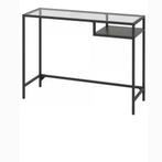 IKEA Vittsjö bureau/sidetable - staal en glas, Huis en Inrichting, Ophalen, Zo goed als nieuw