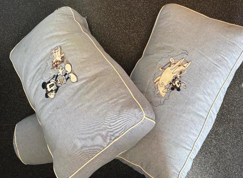 Kussens Mickey Mouse, Huis en Inrichting, Woonaccessoires | Kussens, Zo goed als nieuw, Blauw, Rechthoekig, Ophalen of Verzenden