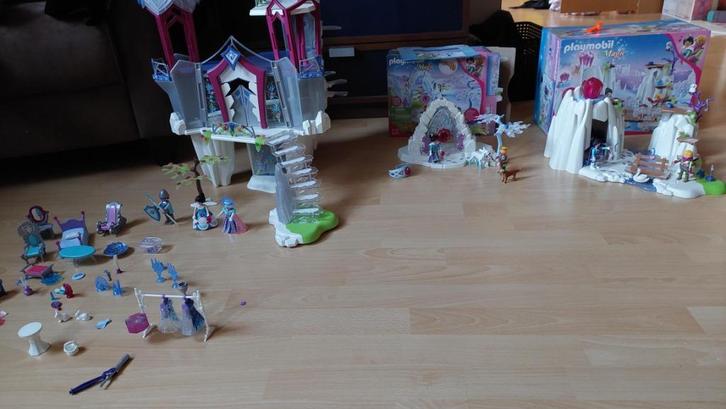 Playmobil Kristallen Paleis, kasteel Frozen 9469, Magic grot, Kinderen en Baby's, Speelgoed | Playmobil, Zo goed als nieuw, Complete set