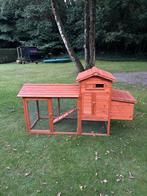 Kippenhok met ren en leghok 206x74x116, Ophalen, Zo goed als nieuw, Kippenhok of Kippenren