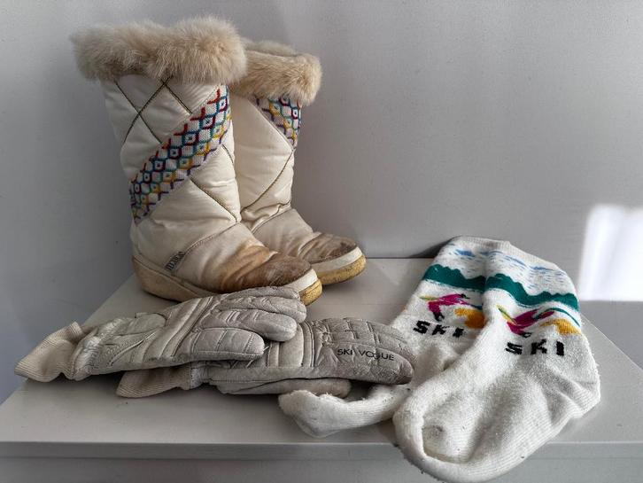 vintage retro ski kleding ski-party carnaval fout feestje, Sport en Fitness, Skiën en Langlaufen, Zo goed als nieuw, Kleding, Overige merken