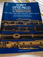 Bladmuziek Fluit - Forty Little Pieces, Klassiek, Dwarsfluit of Piccolo, Ophalen of Verzenden, Zo goed als nieuw