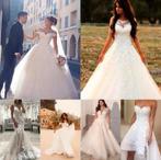Luxe nieuwe trouwjurken max €849! 34 36 38 40 42 44 46 48 50, Ophalen, Nieuw, Wit, Trouwjurk