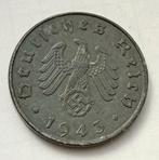 10 Reichspfennig 1943A Nazi Duitsland Oude Munt WO2 Swastika, Verzamelen, Militaria | Tweede Wereldoorlog, Ophalen of Verzenden