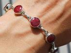 Vanoli - 925 zilveren armband met ruwe robijn - rond, Sieraden, Tassen en Uiterlijk, Armbanden, Daiva1973@hotmail.com, Vanoli