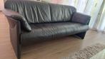 Zwart leren design bankJori in goede staat, Huis en Inrichting, Banken | Bankstellen, Ophalen, Modern design, Gebruikt, Overige maten