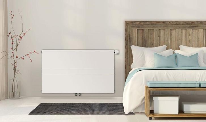 designradiator vlak met ventilator T22H600*600 LTV, Doe-het-zelf en Verbouw, Verwarming en Radiatoren, Nieuw, Radiator, 800 watt of meer