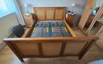 Massief grenenhouten bed met loom delen 169 x 207 cm, Ophalen