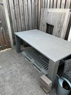 Te koop aangeboden: granieten tuintafel, Ophalen, Gebruikt, Rechthoekig, Overige materialen