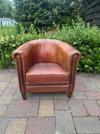 Clubfauteuil schapenleer - goed onderhouden, Huis en Inrichting, Fauteuils, Ophalen of Verzenden