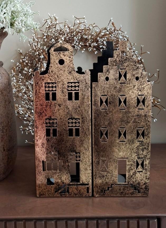 Te koop mooie grote huisjes waar waxinelichtje in kan., Ophalen, Zo goed als nieuw