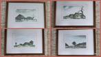 4x antieke schilderijen van Dirk Baksteen prijs per stuk, Ophalen of Verzenden