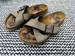 Maat 39 * Beige Birkenstock Slippers/Sandalen, Slippers, Bruin, Verzenden, Gedragen
