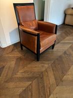 Morgan High leren fauteuil, Huis en Inrichting, Fauteuils, Ophalen, Gebruikt, 50 tot 75 cm, Leer