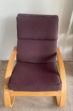 Schommelstoel, Huis en Inrichting, Stoelen, Ophalen, Gebruikt, Bruin, Eén