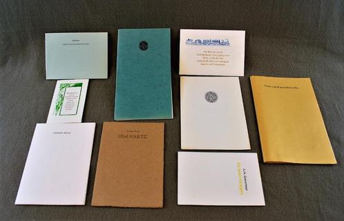 9X Geschenk Uitgaven: Ned.Ver.voor Boekdrukkunst (1998-2007), Boeken, Gedichten en Poëzie, Gelezen, Meerdere auteurs, Ophalen of Verzenden