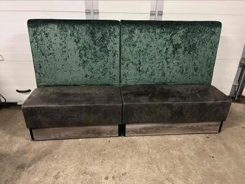 Luxe velvet horeca restaurant eetkamerbank nieuw 220 cm beschikbaar voor biedingen
