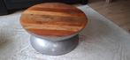 Industrieel mangohout/metaal, Ophalen, 50 tot 100 cm, Rond, 50 tot 100 cm
