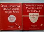 John Thompson Piano Cursus 1 & 2, Muziek en Instrumenten, Bladmuziek, Gebruikt, Klassiek, Les of Cursus, Ophalen of Verzenden