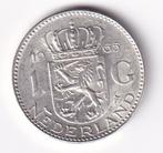 1 Gulden 1965 Zeer Fraai, Postzegels en Munten, Munten | Nederland, 1 gulden, Koningin Juliana, Verzenden, Zilver