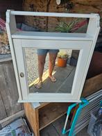 Wit badkamerkastje met spiegel, Huis en Inrichting, Minder dan 50 cm, Gebruikt, Ophalen of Verzenden, Minder dan 100 cm