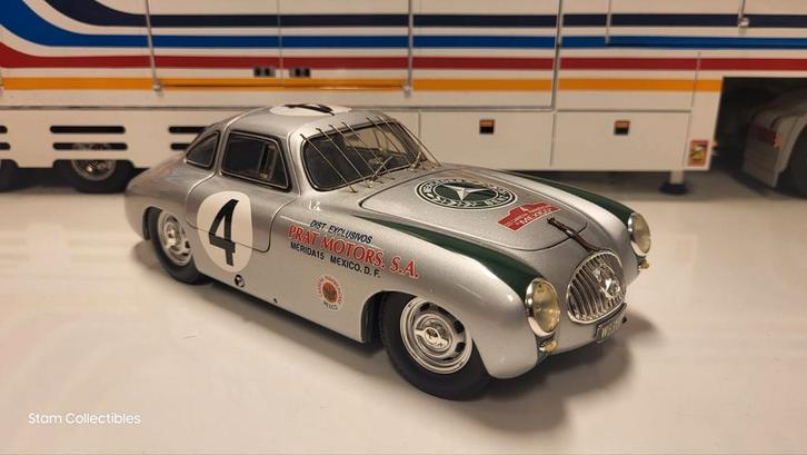 Ricko Mercedes-Benz 300SL Carrera Panamerica Mexico - 1952, Hobby en Vrije tijd, Modelauto's | 1:18, Zo goed als nieuw, Auto, Overige merken