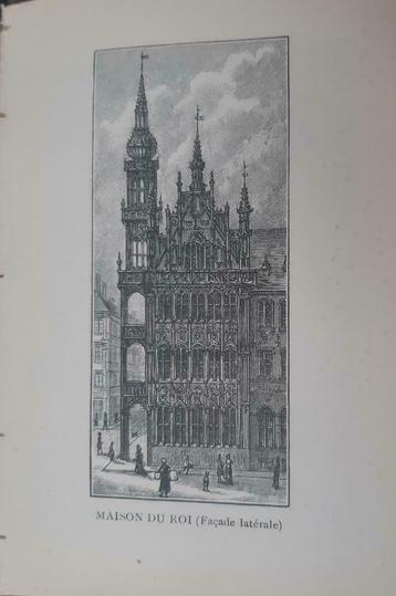 17 / Brussel Maison de Roi. Houtgravure uit 1892 beschikbaar voor biedingen