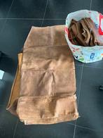 Leder restmateriaal van bank - Gratis af te halen!, Huis en Inrichting, Stoffering | Gordijnen en Lamellen, Minder dan 50 cm, Gebruikt