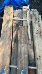 Gelamineerd vurenbalken 590 cm goede staat €16 per meter, Ophalen, Zo goed als nieuw, 250 cm of meer, Palen