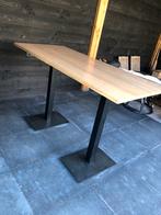 Statafel, blad massief eiken 180 x 80 x 110, Huis en Inrichting, Ophalen of Verzenden, Gebruikt