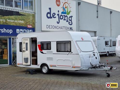 Bürstner Premio 435 TS, Caravans en Kamperen, Caravans, tot en met 4, 1000 - 1250 kg, Standaardzit, Bürstner, Dwarsbed, 4 tot 5 meter