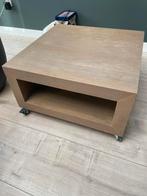 Moderne salontafel hout, Ophalen, Gebruikt, 50 tot 100 cm, Vierkant