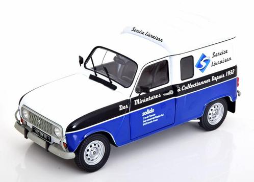 Jsn Solido 1:18 Renault R4 LF4 90 jaar Solido 2022 blauw wit, Hobby en Vrije tijd, Modelauto's | 1:18, Nieuw, Auto, Solido, Ophalen of Verzenden