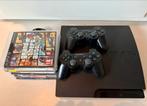 PS3 slim 320gb - 2 controllers & 8 games - Zo goed als nieuw, Spelcomputers en Games, Met games, Met 2 controllers, Zo goed als nieuw