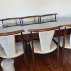 palissander tafel met stoelen, Huis en Inrichting, Ophalen, Gebruikt, Jaren 60, 4 tot 6 stoelen