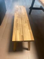 Ikea skogsta houten bankje tweemaal, Ophalen of Verzenden, Zo goed als nieuw, Rechthoekig, Minder dan 50 cm