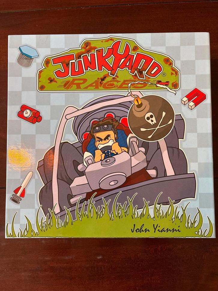 Junkyard Races Bordspel - Mario Kart als bordspel, Hobby en Vrije tijd, Gezelschapsspellen | Bordspellen, Zo goed als nieuw, Ophalen of Verzenden