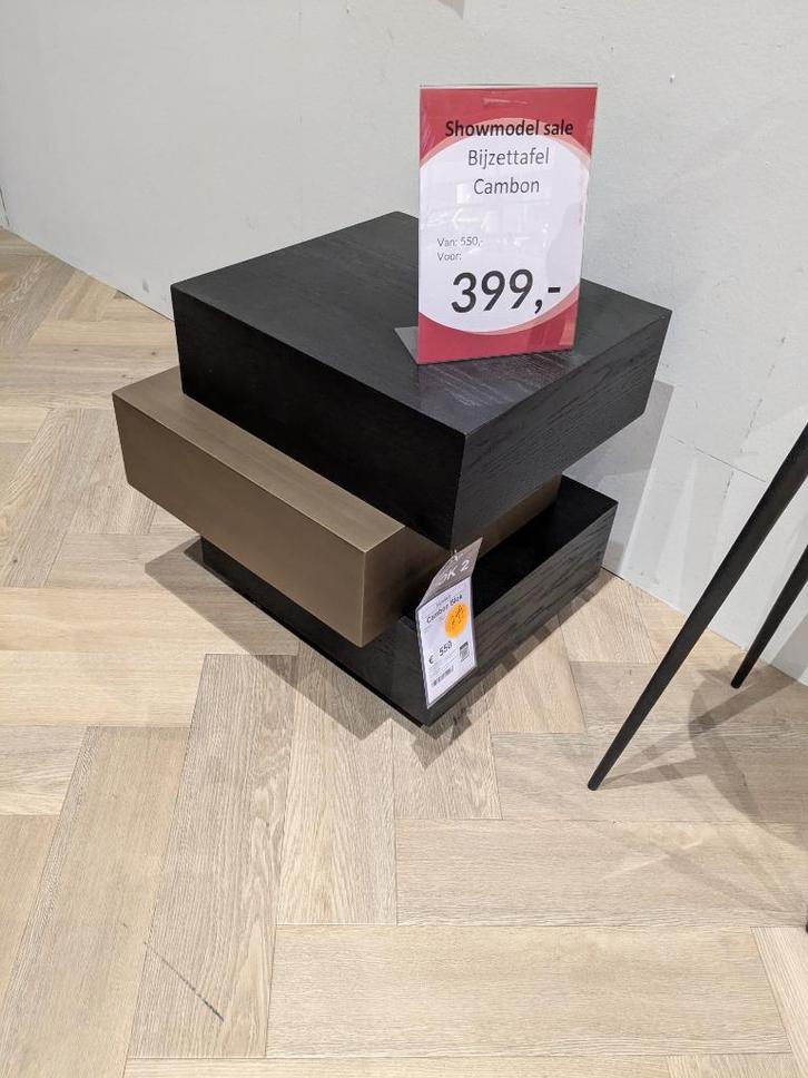 MEUBELSERIE ZWART/GOUD STERK AFGEPRIJSD., Huis en Inrichting, Complete eetkamers, Nieuw, Ophalen