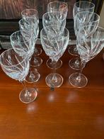 6 wijn en 4 sherry  glazen kristal, Antiek en Kunst, Antiek | Glas en Kristal, Ophalen