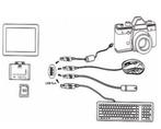 5-1 Camera USB Connection Kit voor de Samsung Galaxy Tab, Nieuw, Ophalen of Verzenden, Usb-aansluiting