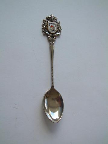 Mooi lepeltje Spa Pouhon emaille schildje gemerkt argente beschikbaar voor biedingen