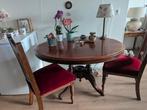 antieke eethoek 'k schat 100 jaar oud, Huis en Inrichting, Tafels | Eettafels, Ophalen, Gebruikt, Vier personen, Ovaal