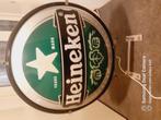 Mooie Heineken buiten verlichting dubbelzijdig 80 cm doorsne, Verzamelen, Biermerken, Ophalen, Zo goed als nieuw, Reclamebord, Plaat of Schild