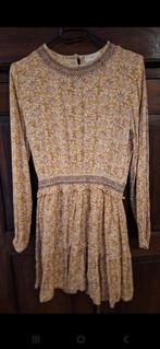 Mango Jurk okergeel met bloemen, Meisje, Nieuw, Mango, Ophalen of Verzenden