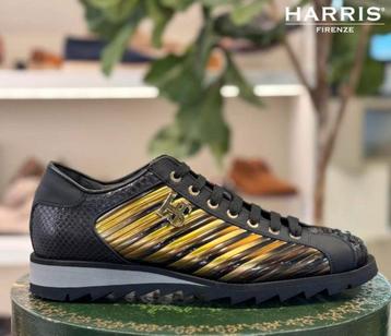 NIEUW Harris Firenze Sneaker UK10 Black/Gold/Bitcoin beschikbaar voor biedingen
