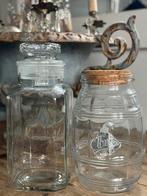 Oude glazen snoeppotten, Ophalen of Verzenden, Gebruikt